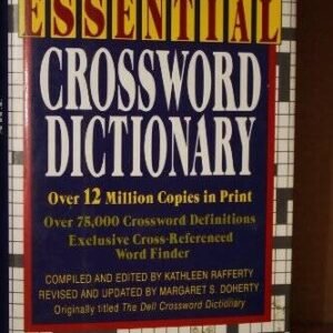 The Essential Crossword Dictionary - Hardcover By Rafferty, Kathleen - VERY GOOD