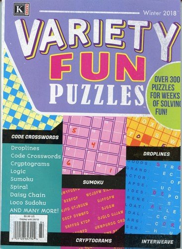 2 BOOKS KAPPA EASY VARIETY PUZZLES 2017 SEPT & WINTER 2018