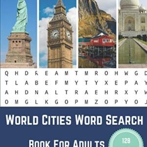 World Cities Word Search Book For A..., Publisher, NZAc