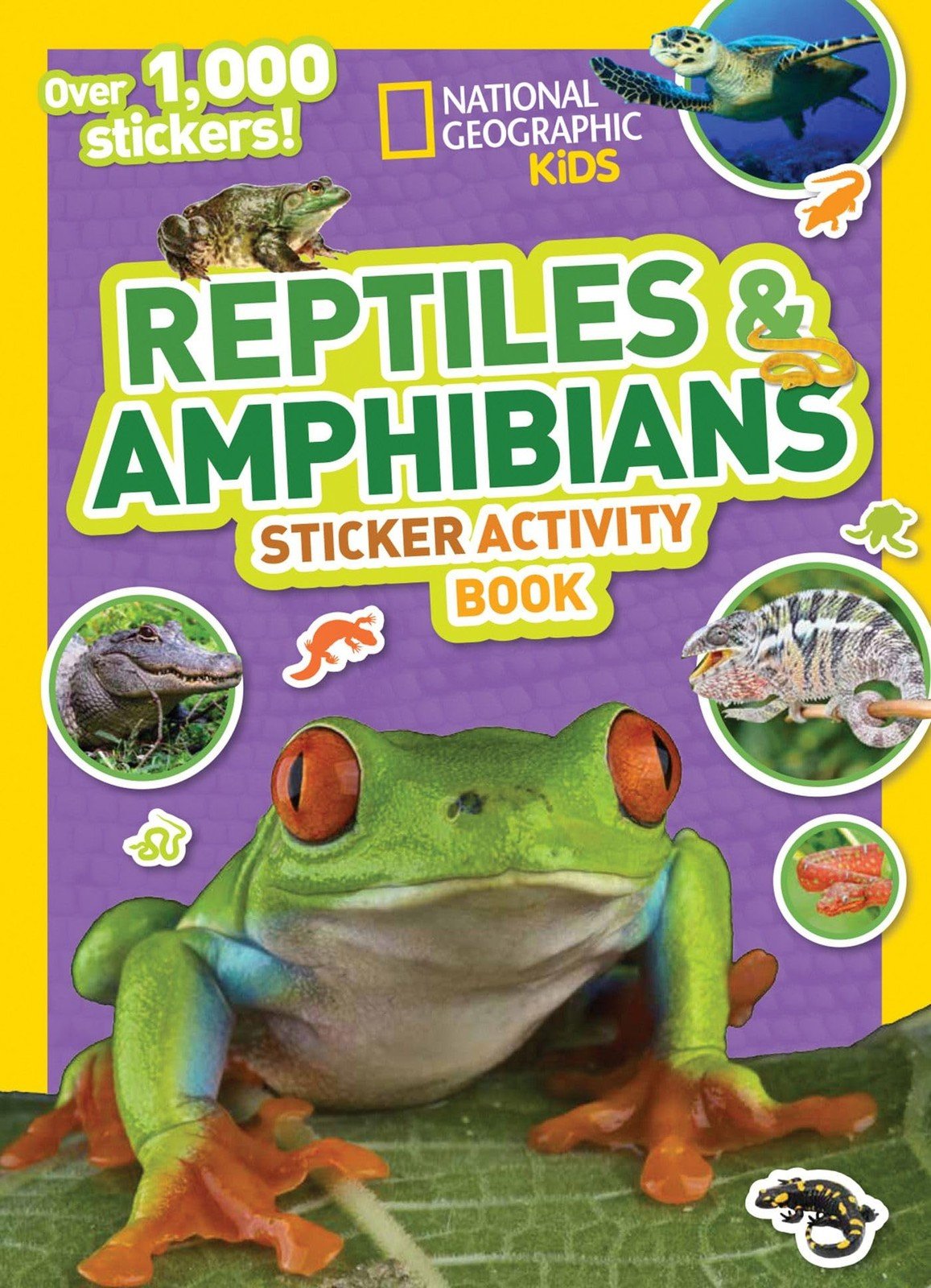 National Geographic Kids Reptiles and Amphibians Sticker Activity Book – mas…