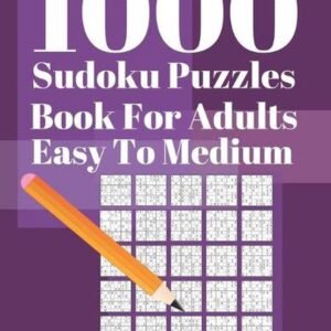 1000 Sudoku Puzzle Books For Adults Easy To Medium: Brain Games for Adults - Log