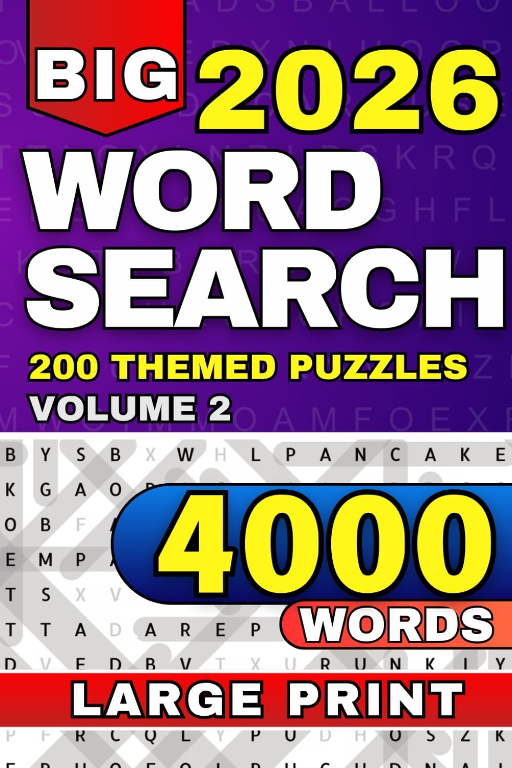 Big Book Of Large Print Word Search 4000 Puzzles For Adults Seniors Activity