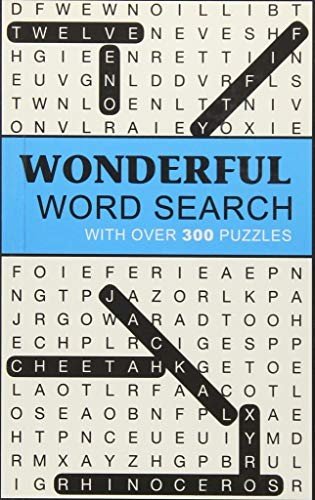 WONDERFUL WORD SEARCH: WITH OVER 300 PUZZLES By Parragon **Mint Condition**