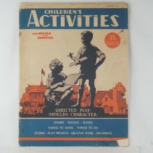 Children's Activities Home & School Magazine January 1939 Games Puzzles Songs