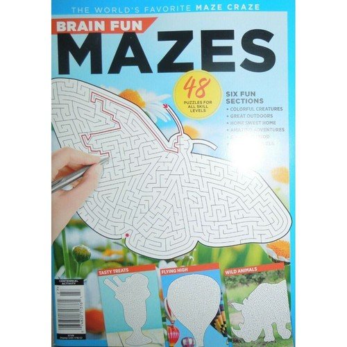 MAZES blissful BRAIN FUN 48 puzzles all skill levels AMAZING ADVENTURES craze