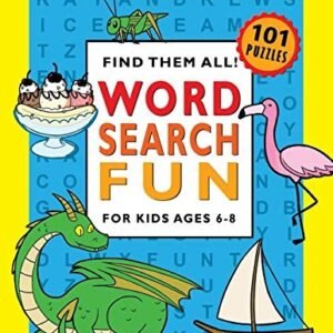 WORD SEARCH FUN FOR KIDS AGES 6-8 By Kat Andrews & Puzzle Books Plus *BRAND NEW*