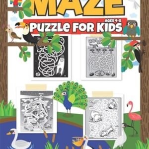 Maze Puzzle For Kids Ages 4-8: A Maze Activity Book For Learning Activities, ...
