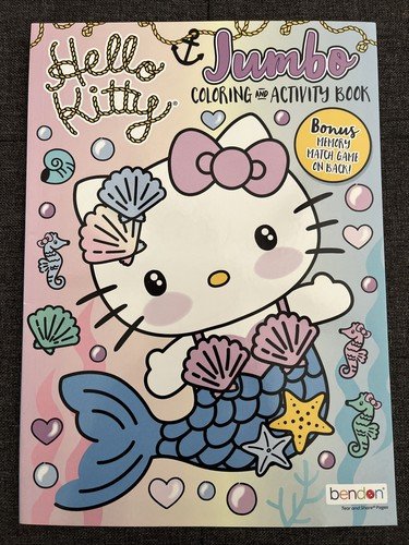 Hello Kitty Mermaid Coloring & Activity Book Puzzles Games & Coloring Sanrio