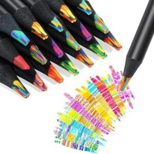 12 Colors Rainbow Pencils,Multi Colored Pencils for Adult Coloring, Multicolored