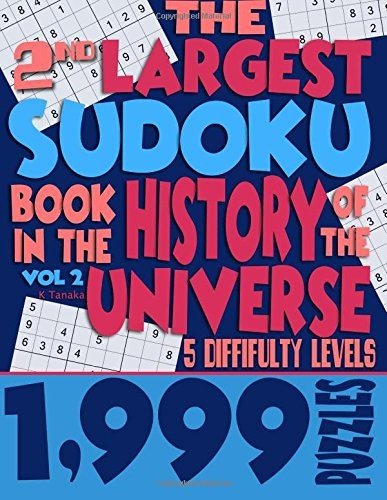 THE 2ND LARGEST SUDOKU BOOK IN THE HISTORY OF THE By Kiyo Tanaka **BRAND NEW**