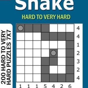 Snake puzzle book for Adults: 200 Hard to Very Hard Puzzles 7x7 (Volume3) by Ale