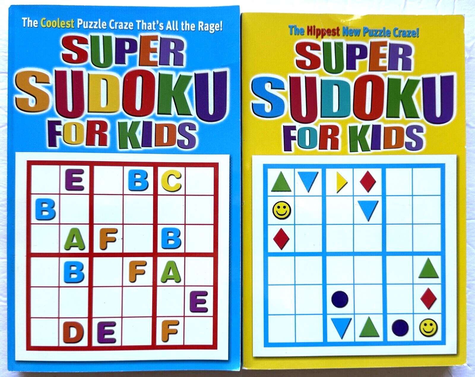 SUDOKU for Kids ~ Lot of 2 puzzle books ~ New ~ Free Shipping