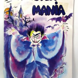 Vintage 1987 Monster Mania Children's Activity Puzzle Book Dracula Redmond Scura