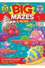 School Zone Big Mazes & More Workbook: 320 Pages, 1st Grade, 2nd Grade, Learning