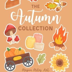 The Autumn Collection Coloring Book: Collage-Style Designs for Adults and Kids (