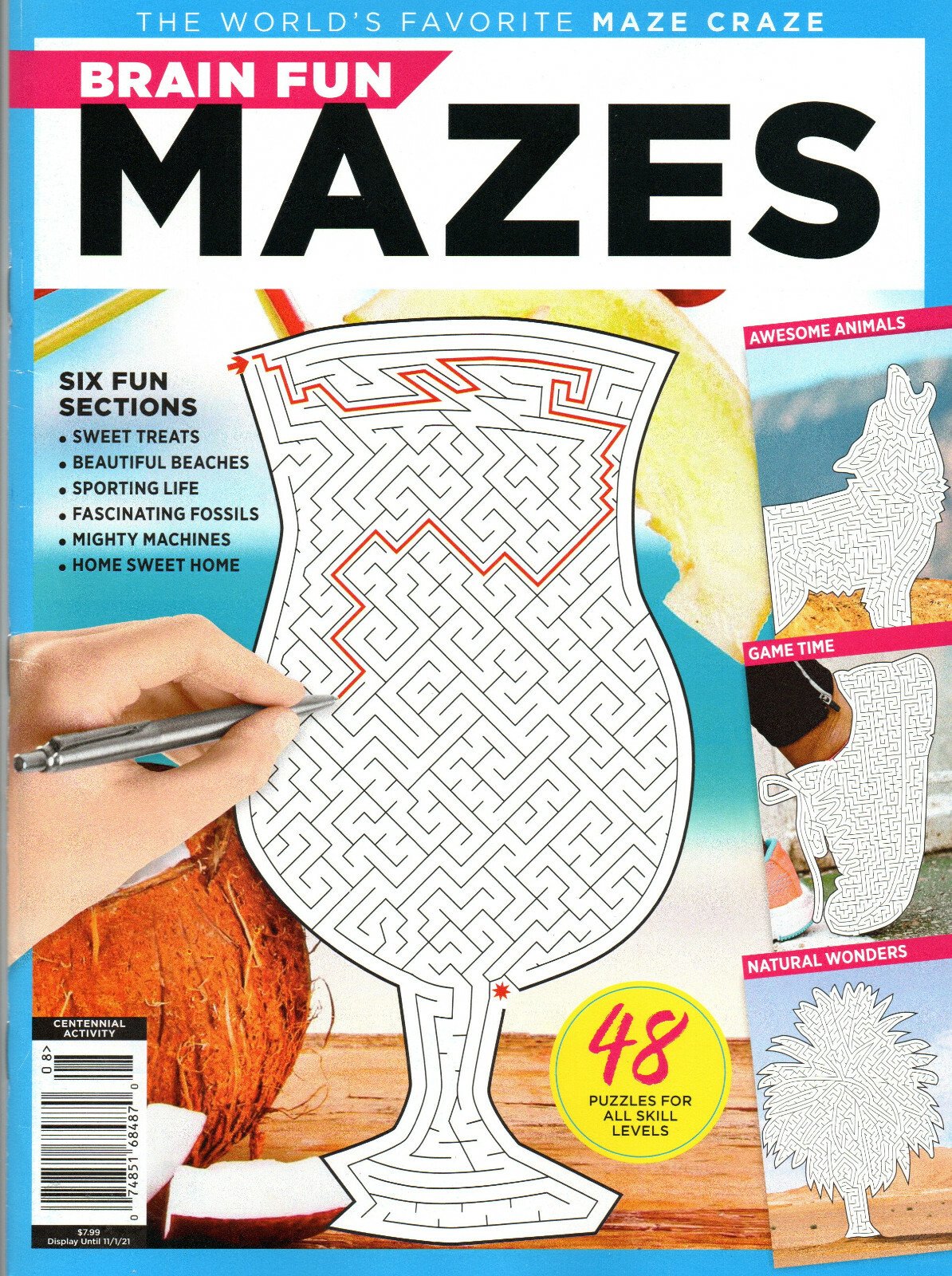 Centennial Activity Presents Brain Fun Mazes 48 Puzzles Fall 2021 68 Pages