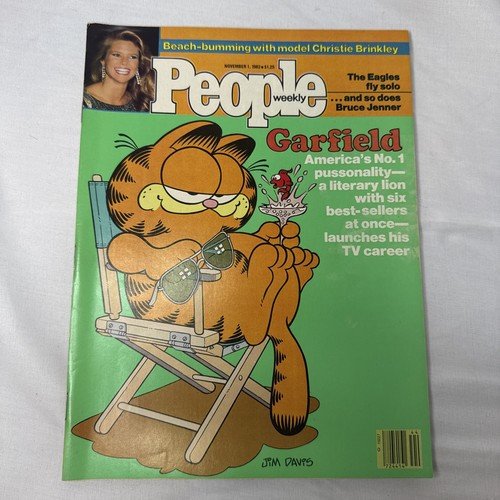 Vintage 80’s Garfield People Magazine November 1, 1982 Vintage Garfield