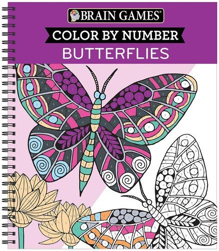 Brain Games – Color by Number: Butterflies — Publications International Ltd – S