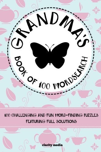 GRANDMA’S BOOK OF WORDSEARCH By Clarity Media **BRAND NEW**