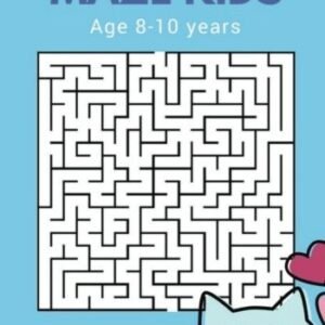 MAZE FOR KIDS AGE 8-10 YEARS: FUNNY MAZE PUZZLE GAME BOOK, By Alice Shermann NEW