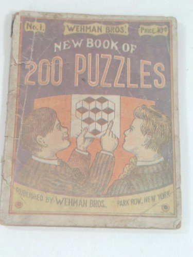 1908 Antique Puzzle Book Wehmen Bros New Book Of 200 Puzzles 1908 No1