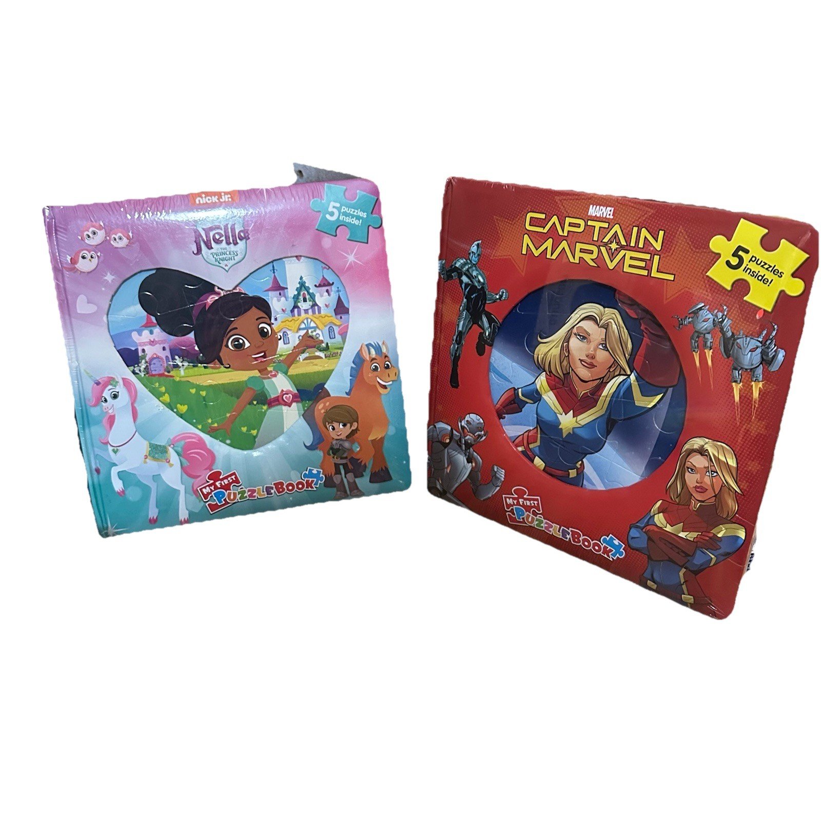 Lot Of 2 -My First Puzzle Book for Kids Nella and Captain Marvel, Jigsaw NEW