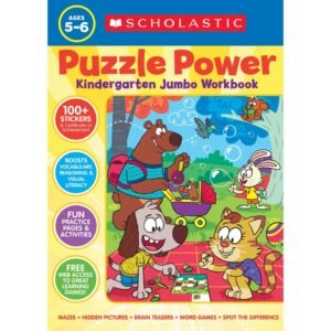 Puzzle Power Kindergarten Jumbo Workbook by Scholastic