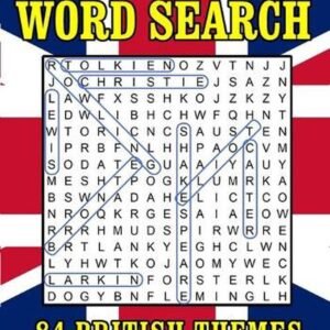 Word Search Puzzle Books for Adults: British Themed Wordsearch Activity Book 84