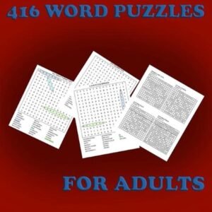 Word Puzzles: For Adults by Linda Pretorius Paperback Book