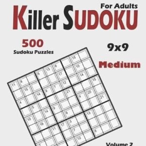 Khalid Alzamili Killer Sudoku For Adults (Paperback) Killer Sudoku Puzzle Books
