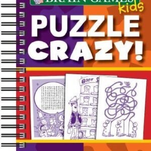 Brain Games Kids Puzzle Crazy - Spiral-bound - ACCEPTABLE