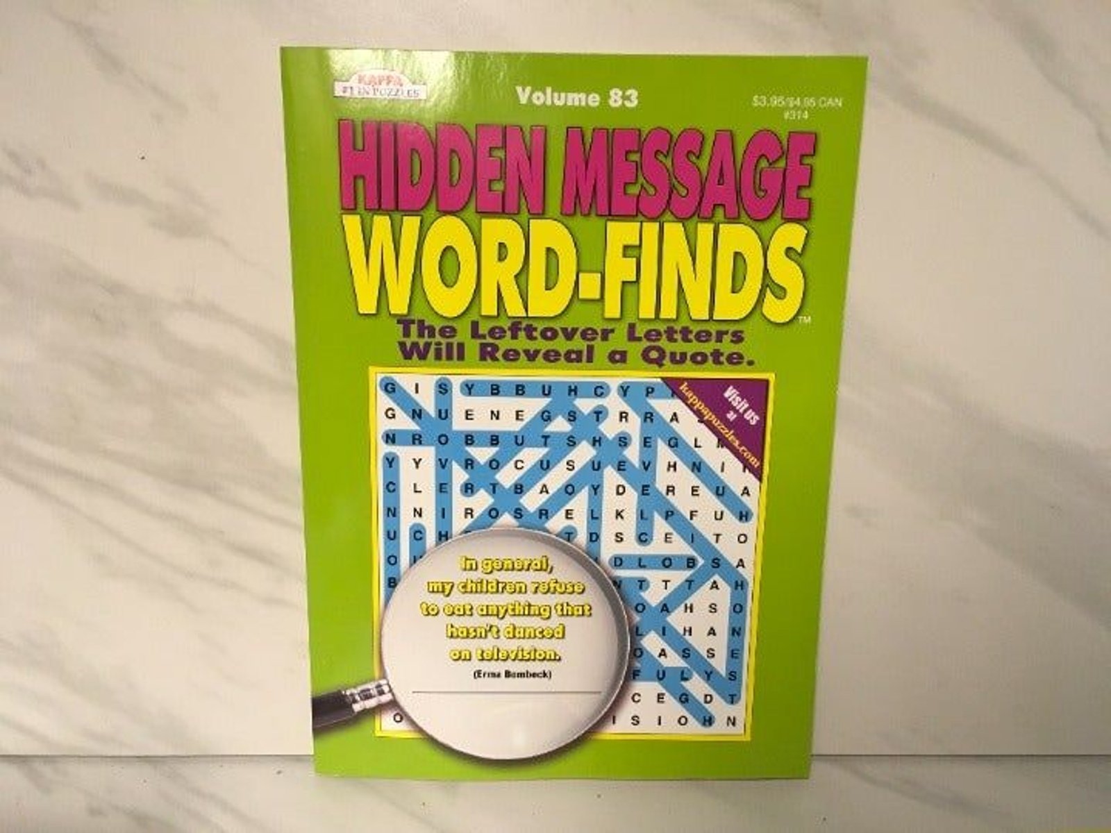 Hidden Message Word-Finds Puzzle Books #314 Volume 83