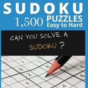 Mental Game Sudoku 1,500 puzzles easy to hard: Sudoku puzzle books for adults by