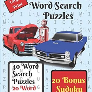 CAR AND TRUCK WORD SEARCH PUZZLE BOOK: 40 WORD SEARCH By Neaterstuff Publishing
