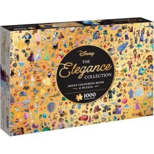 ~ Disney The Elegance Collection: Adult Colouring Book and Puzzle 1000 Pieces ~