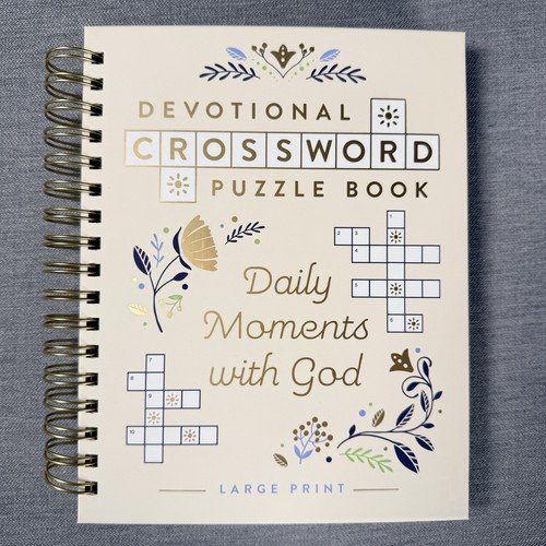 Daily Moments with God: Devotional Crossword Puzzle Book – 36 Daily Devotions