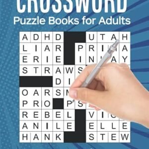 Crossword Puzzle Books for Adults: 60 Crossword Puzzles For Adul