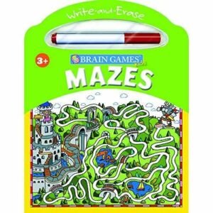 Brain Games Kids Write And Erase Mazes - Office Product - Acceptable