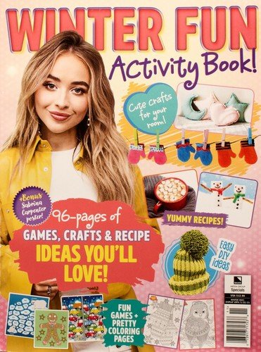 Winter Fun Activity Book Crafts Recipes, Games & Coloring Puzzles Sabrina Poster
