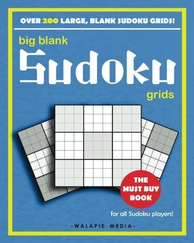 BIG BLANK SUDOKU GRIDS By Walapie Media & Jason Jack **BRAND NEW**