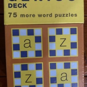 Genius Decks Ser.: 75 More Word Puzzles by Chronicle Books (2005, Cards,Flash...