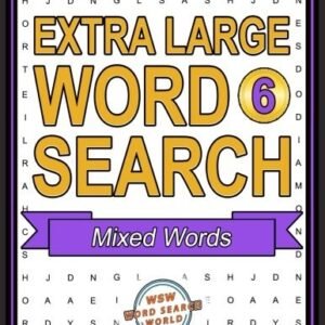 EXTRA LARGE WORD SEARCH - MIXED WORDS: EXTRA LARGE PRINT By Word Search World
