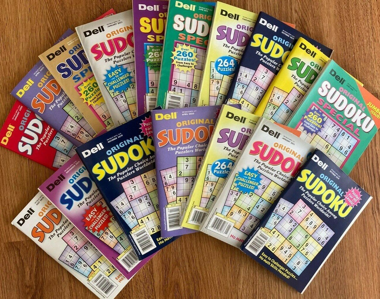 Lot of 5 Dell Penny Press Original Sudoku Puzzle Books **Unsorted**