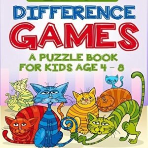 FIND THE DIFFERENCE GAMES: A PUZZLE BOOK FOR KIDS AGE 4 - By Charmaine Davis NEW