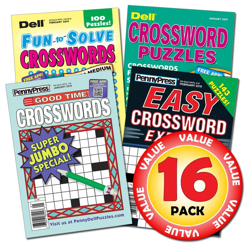 Penny Dell Favorite Crossword 16-pack