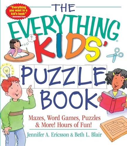 The Everything Kids’ Puzzle Book: Mazes, Word Games, Puzzles & More! – VERY GOOD