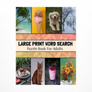 Large Print Word Search Puzzle Book For Adults