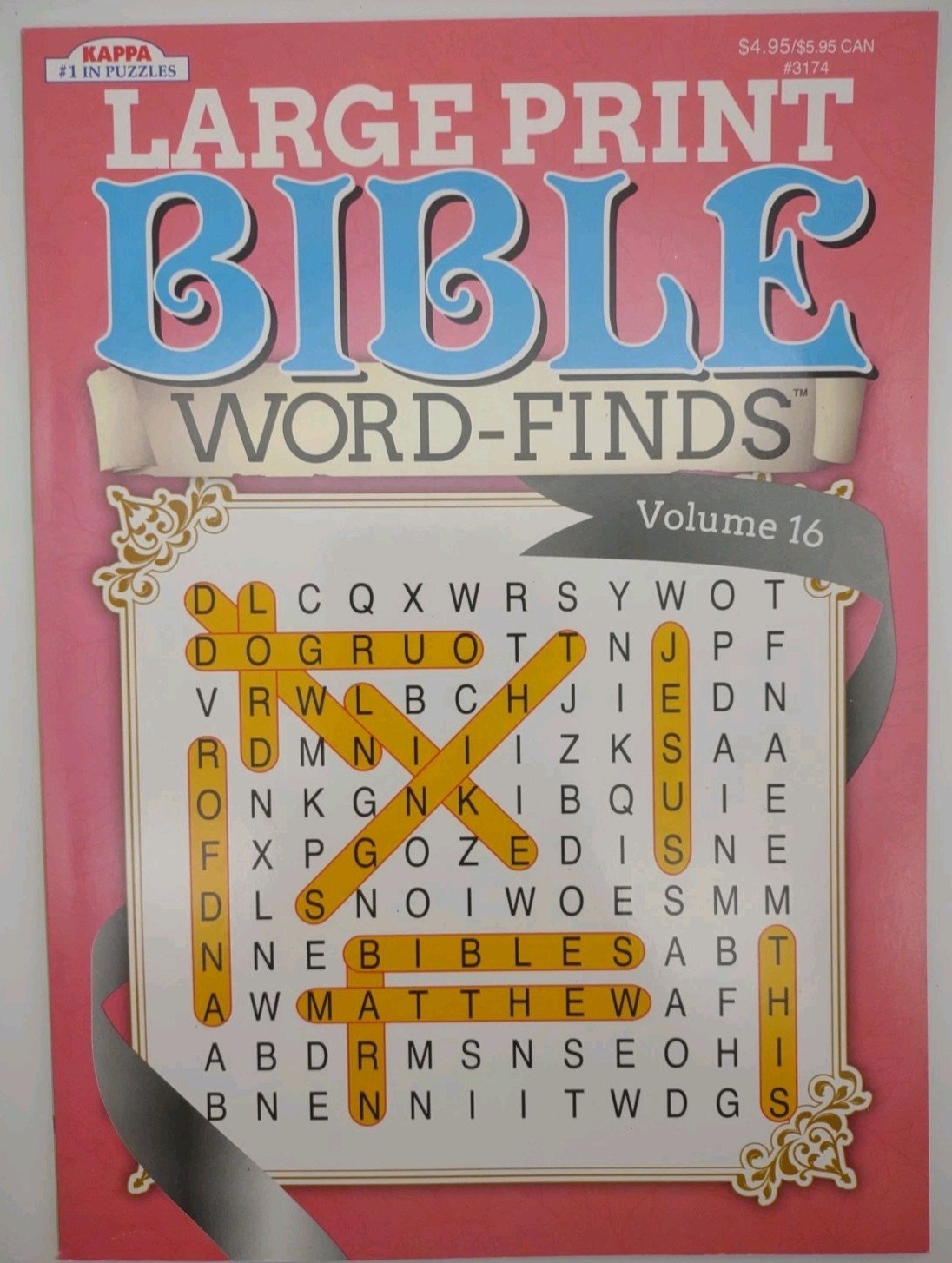 Large Print Bible Word Finds Vols 16-19 bundle, free shipping next business day!