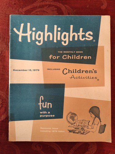 Rare HIGHLIGHTS Children’s magazine December 15 1979 Stories Activities Puzzles