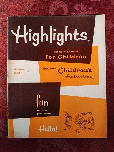 HIGHLIGHTS FOR CHILDREN Magazine October 1969 Activities Stories Puzzles!
